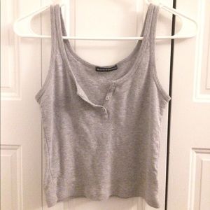brandy melville button up tank